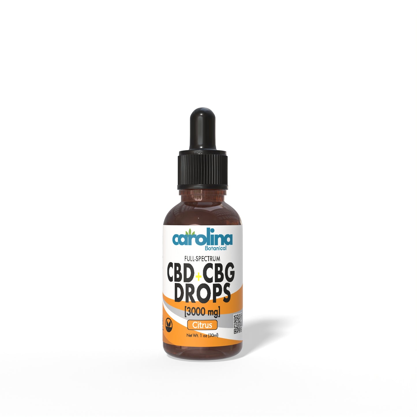 Carolina Botanical CBD + CBG Drops 3000MG (Full Spectrum)