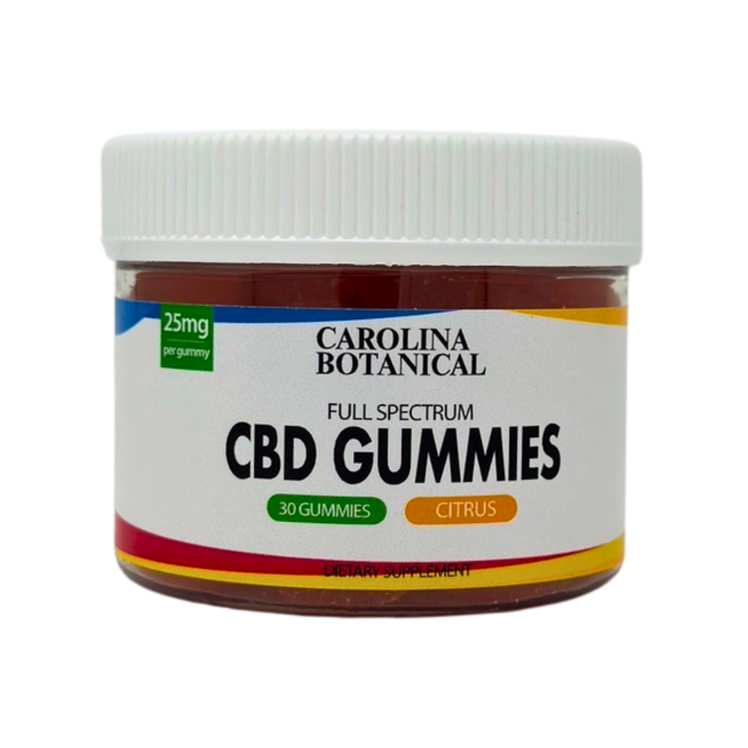 Carolina Botanical 25mg CBD Gummy Jar (30ct)