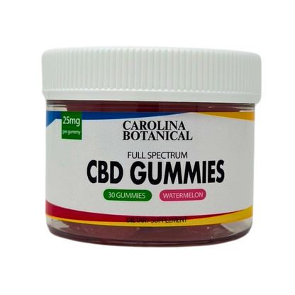 Carolina Botanical 25mg CBD Gummy Jar (30ct)