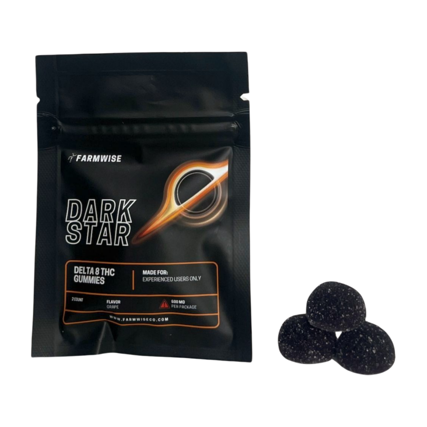 Farmwise 200mg Dark Star Gummies & Display Box