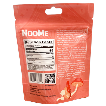 NooMe Mushroom Nootropic Gummies (30ct)